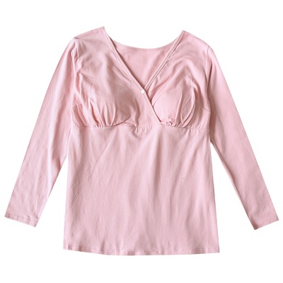 春秋孕妇哺乳秋衣单件喂奶产后