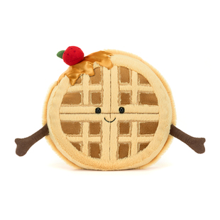 英国Jellycat趣味雷内华夫饼毛绒玩具安抚玩偶公仔娃娃生日礼物