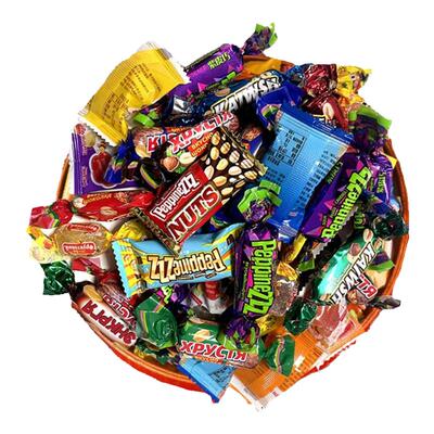 俄罗斯风味混合糖果巧克力大礼包多口味软糖巧克力喜糖年货零食品