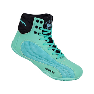 高帮拳击鞋男女舒适耐磨散打搏击格斗训练鞋成人摔跤鞋健身武术鞋