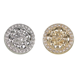 高档轻奢小香风扣子镶钻金属钮扣毛衣西装外套大衣装饰手缝纽扣