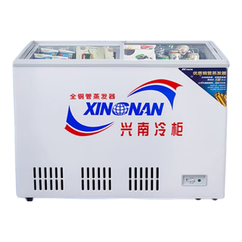 兴南卧式冰柜铜管冷柜单温双温柜