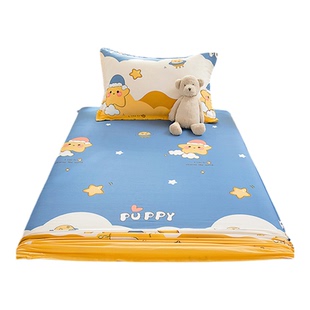 儿童卡通纯棉褥子套床垫保护套学生宿舍单人80x190x90褥套垫被套