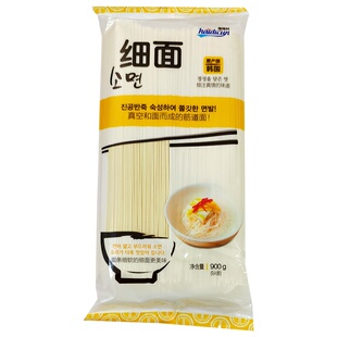 韩国进口海地村细面900g挂面速食煮面拌面生日面清汤面打卤面