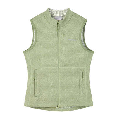 bossini堡狮龙2025新品户外运动马甲女款跑步保暖弹力背心上衣