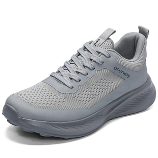 德尔惠男鞋软底防滑运动休闲鞋男士时尚百搭青少年网面透气跑步鞋