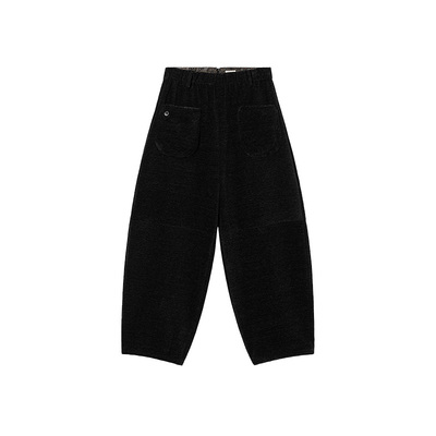 廓形两穿复古萝卜裤设计师品牌