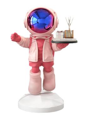 轻奢高级感太空人宇航员大型落地摆件装饰灯音响门口开业乔迁礼物