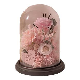 生日礼物母亲节送妈妈送给实用的康乃馨花束永生花礼盒新年送长辈