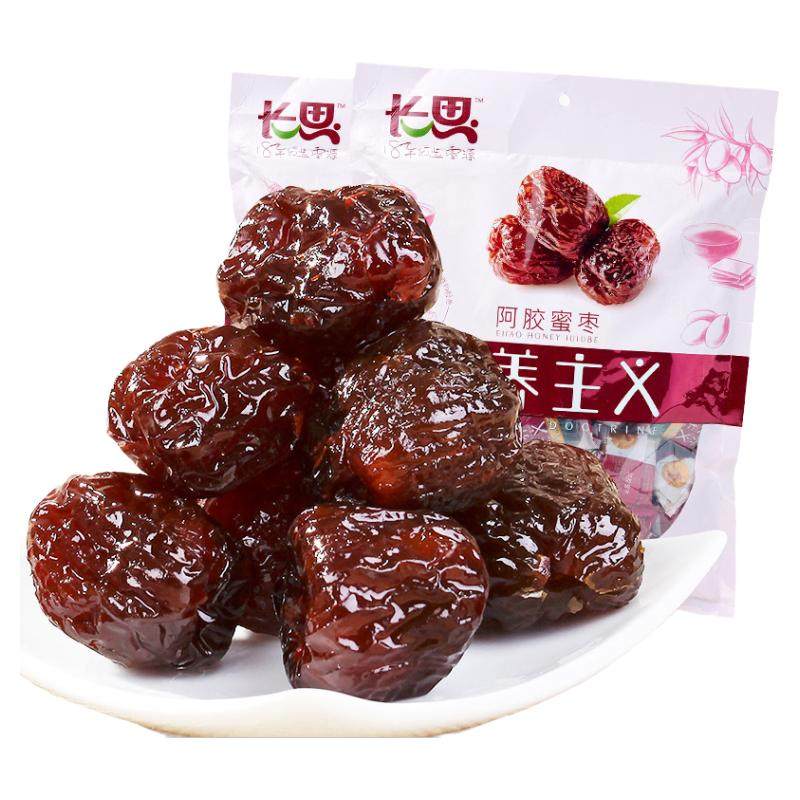 长思 阿胶蜜枣1656g去核大红枣黑糖枣山东特产枣子小包装零食蜜饯