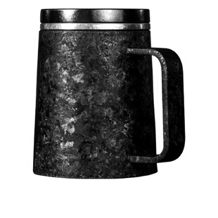小黑杯纯钛办公杯带茶漏磁吸杯盖茶水分离水杯双层保温礼品