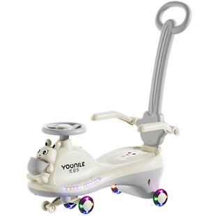 优尼乐新款儿童扭扭车1一3岁防侧翻宝宝溜溜车静音轮手推滑行童车