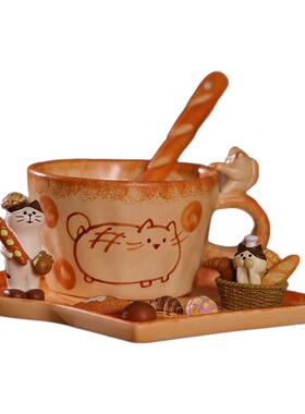 YUJIAN·Soft景德镇手陶瓷杯猫猫窑原创咖啡杯系小摆件礼物