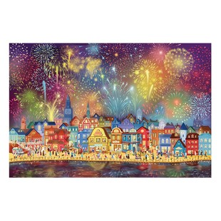 猫的天空之城拼图1000片夜光烟火绚烂成人版烟花高级感解压玩具女