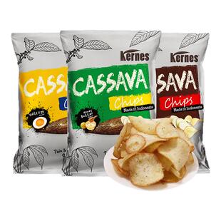 克恩兹木薯片50g*3包黑松露薯片小包装印尼进口吃货解馋休闲零食