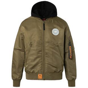 Kappa卡帕男子冬季新款运动服可拆卸帽棒球服棉服棉衣K0A72MM82