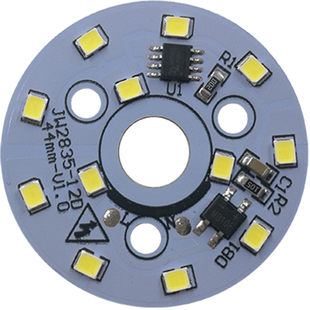 免驱动LED贴片光源圆变光三色AC220V灯板片水晶改造吸顶灯芯3瓦5W
