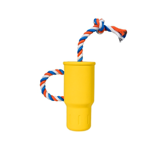 MEWAJUMP/么哇 狗狗玩具互动拔河绳结磨牙洁齿橡胶耐咬发声玩具