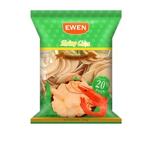 EWEN意文虾片500g越南进口原味宋卡微辣油炸半成品需自己炸大虾片