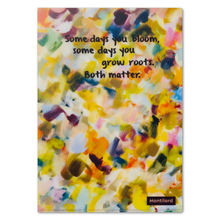 新品『Montilord』L型PP文件夹A4花芬世界资料商务档案塑料简历办公学生考研收纳ins风文具高颜值美观好看