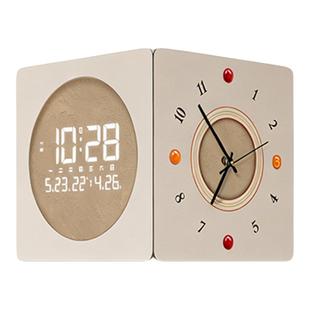 双面转角挂钟客厅拐角电子时钟2026新款高级感两面挂墙创意钟表