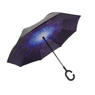 双层反向雨伞男士大号车用载双人抗风长柄伞女晴雨两用自动直杆伞