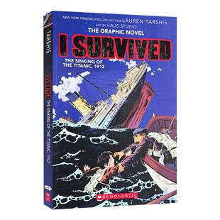 幸存者系列 泰坦尼克号沉没 英文原版 I Survived The Sinking of the Titanic 1912 铁达尼号 全彩章节漫画小说 进口英语书籍
