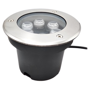 LED水底灯水下地埋灯游泳池灯七彩防水12V/24V不锈钢嵌入式地埋灯
