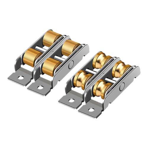 保联塑钢门窗滑轮304不锈钢实心纱窗推拉移门轨道滚轮玻璃门配件