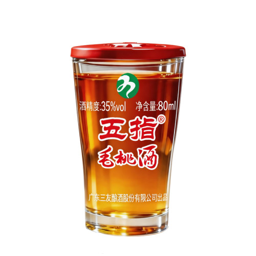专利酿造五指毛桃养生酒植物露酒纯粮酒滋补酒35度养生酒80ML杯装