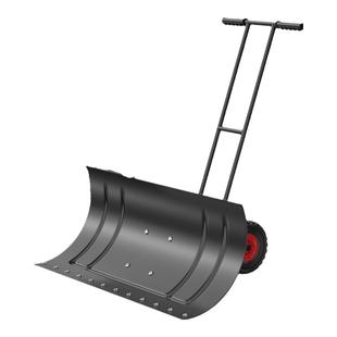 大号雪铲手推式带轮户外雪锹铲粮食工具设备推雪板子清扫雪车神器