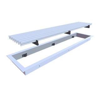 线性极简中央空调出风口格栅 可拆卸卡座线形百叶回风口定制上门