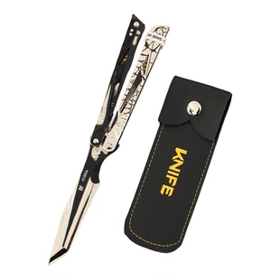 【官方正版】影锋蝴蝶刀三角洲行动周边折叠刀金属未开刃玩具模型