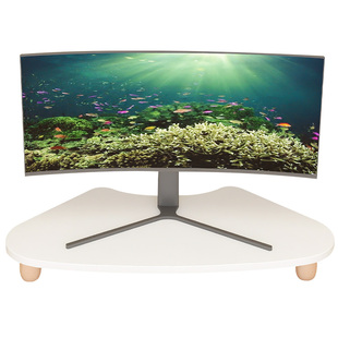 转角电脑增高架台式显示器工位拐角置物架办公室桌面三角形支架