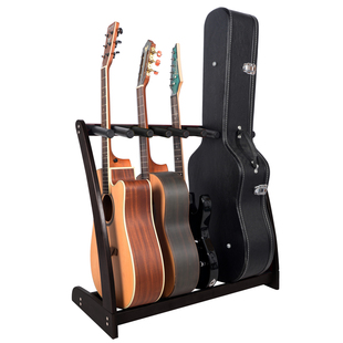 实木吉他排架多把吉他专用放置架多组多头吉他支架立式陈列展示架