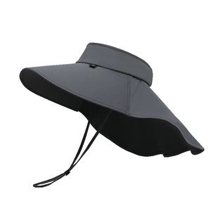 MISSION UV遮阳帽男防晒渔夫帽面罩户外防紫外线钓鱼登山太阳帽子