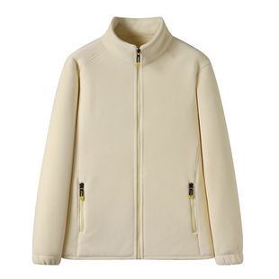 户外抓绒衣女男加绒加厚冲锋衣内胆东北防寒双面保暖摇粒绒外套