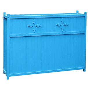 防腐木花盆室内栅栏花箱室外饭店隔断外摆花槽围栏木质户外商业街