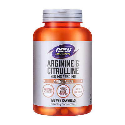 NOW精氨酸瓜氨酸男性运动增肌