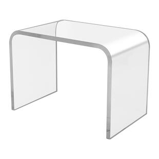 亚克力u型置物架书房书桌面分层收纳书本玩具模型增高透明展示架