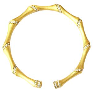 【君佩同款】精工竹节实心金手镯