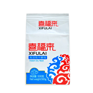 喜福来酵母粉500g低糖高活性干酵母烘焙专用面包馒头包子商用