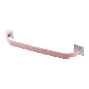 免打孔毛巾杆卫生间加长浴室双杆壁挂式毛巾架厕所单杆拖鞋置物架