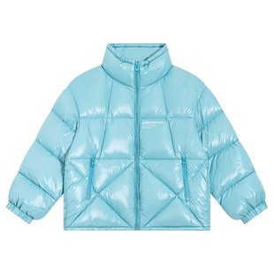 女童冬季90白鸭绒超好看亮面滑雪羽绒服2025新款儿童防水抗寒外套