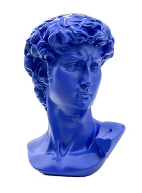 北欧风克莱因蓝大卫摆件