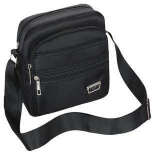 新款休闲单肩包做生意收钱斜挎包男女多层收银包休闲大容量旅游包