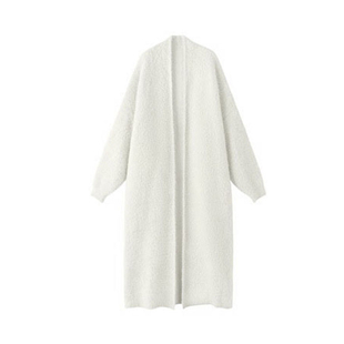 秋冬季洋气温柔仿貂毛毛衣外套抹胸包臀裙两件套装女针织白色职业