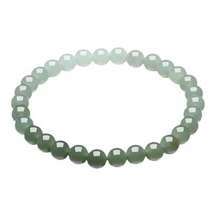 六桂福珠宝和田玉手链青珠雅韵手串渐变天然玉石手链女新年礼物