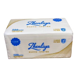 珍丽雅抽纸一提10包亲肤妇婴首选家用云柔质感餐巾纸面巾纸卫生纸