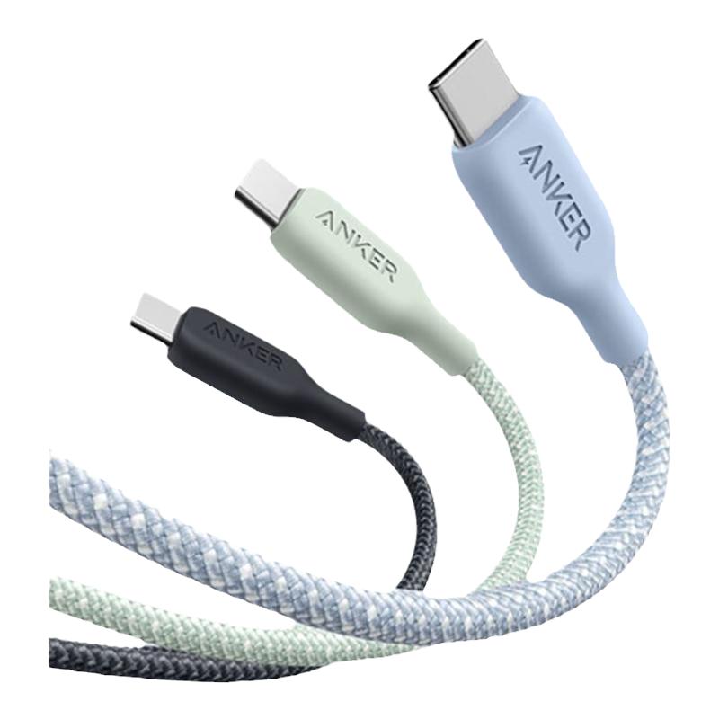 Anker安克适配iphone16数据线苹果15promax闪充充电器线双typeC尼龙编织14pro华为小米安卓车载PD快充充电线